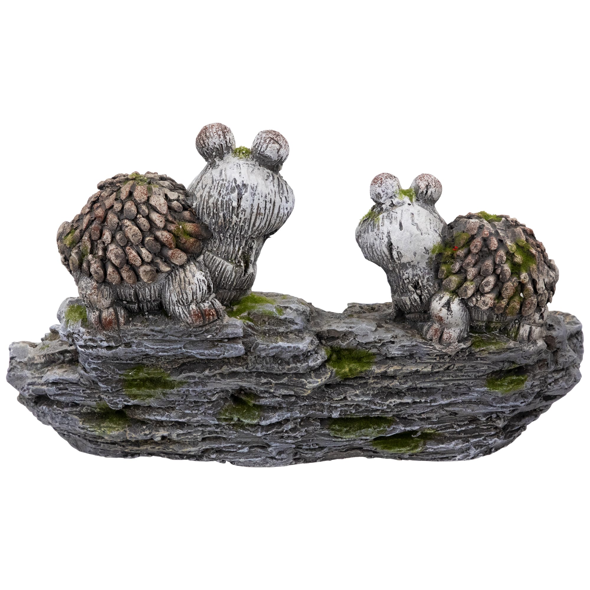 11.75" Turtle Couple Outdoor Garden Bird Bath